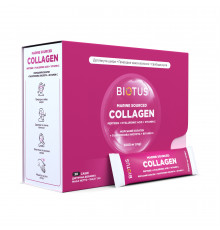 Морський колаген з гіалуроновою кислотою та вітаміном С, Marine Sourced Collagen Peptidеs, Biotus, 30 саше (154,5 г)