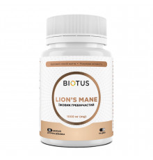 Їжовик гребінчастий, Lion's Mane, Biotus, 1000 мг, 30 капсул