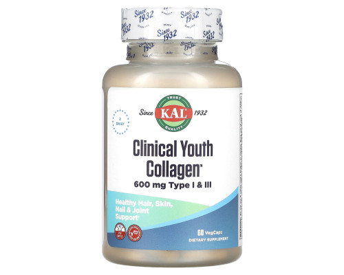 Колаген омолоджуючий, Youth Collagen, KAL, 60 вегетаріанських капсул