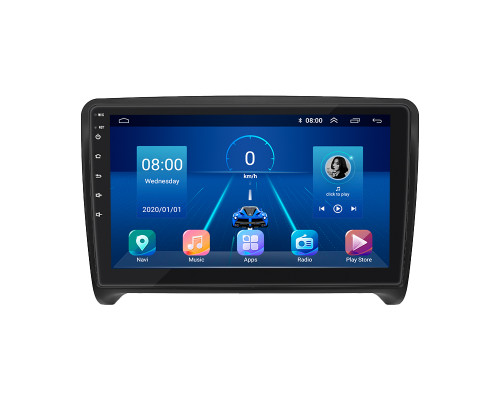 Штатная магнитола Lesko для Audi TT II (8J) 2006-2010 экран 9" 2/32Gb 4G Wi-Fi GPS Top