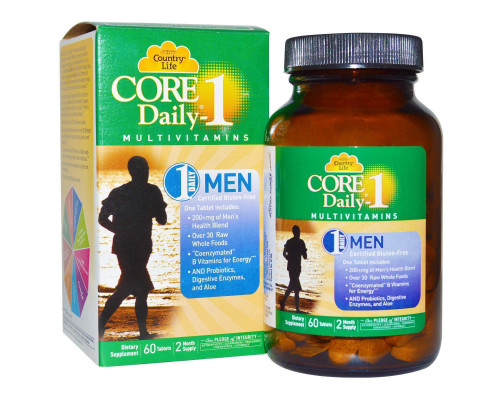 Вітаміни для чоловіків, Multivitamins, Country Life, 60 таблеток