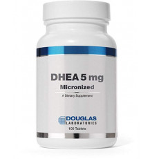 ДГЕА, DHEA, Douglas Laboratories, мікронізований, для підтримки імунітету, мозку, кісток, метаболізму і сухої маси тіла, 5 мг, 100 таблеток