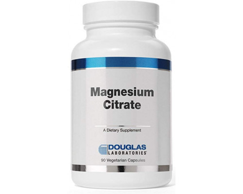 Магній цитрат, Magnesium Citrate, Douglas Laboratories, підтримує ензматичну активність, м'язи та нерви, 90 капсул
