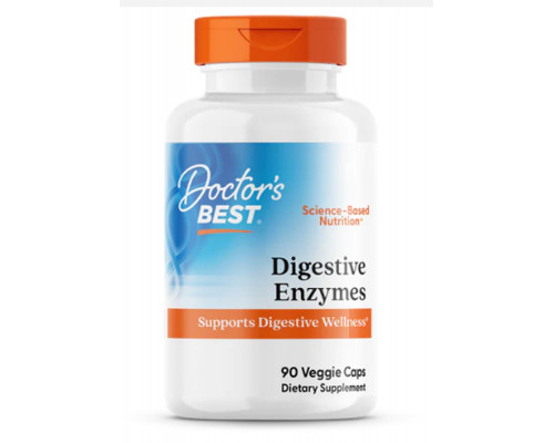 Травні ферменти, Digestive Enzymes, Doctor's Best, 90 капсул