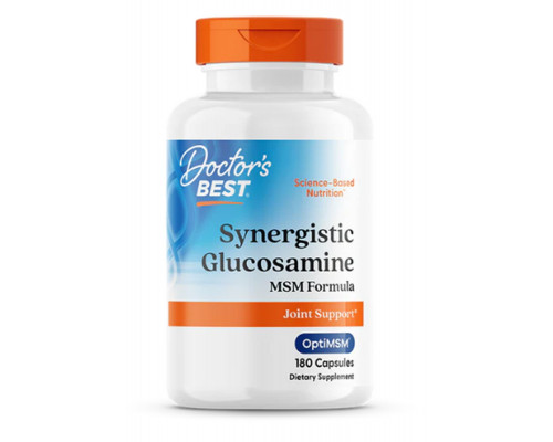 Глюкозамін МСМ, Synergistic Glucosamine MSM Formula, Doctor's Best, 180 капсул