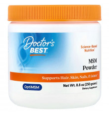 Метилсульфонілметан, МСМ, Best MSM, Doctor's Best, 250 гр.