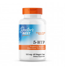 5-HTP, 5-гідрокси L-триптофан, Doctor's Best, 100 мг, 60 веганських капсул