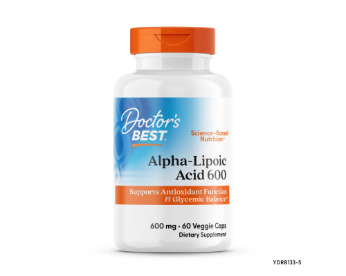 Альфа-ліпоєва кислота, Alpha-Lipoic Acid, Doctor's Best, 600 мг, 60 капсул