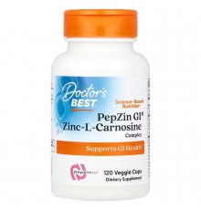 Цинк карнозин, Zinc-L-Carnosine, Doctor's Best, комплекс, 120 веганських капсул