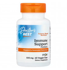 Підтримка імунітету з епікором, Immune Support Postbiotic, Doctor's Best, 500 мг, 60 вегетаріанських капсул