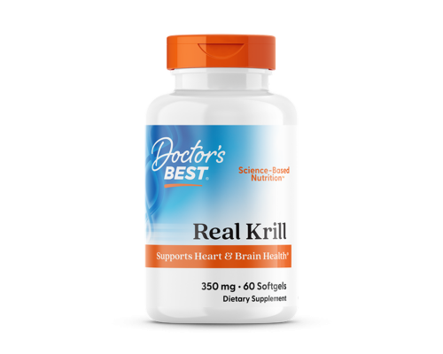 Олія криля, Real Krill, Doctor's Best, 350 мг, 60 гелевих капсул