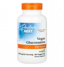 Глюкозамін, Vegan Glucosamine, Doctor's Best, 1500 мг, 180 веганських капсул