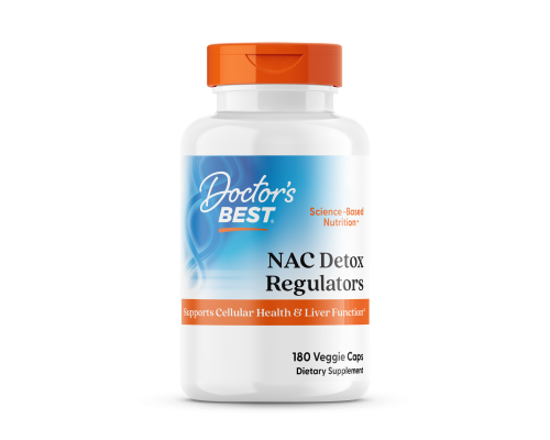 Ацетилцистеїн, NAC Detox Regulators, Doctor's Best, 180 капсул