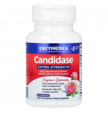 Протикандидний засіб, Candidase, Extra Strength, Enzymedica, 42 капсули