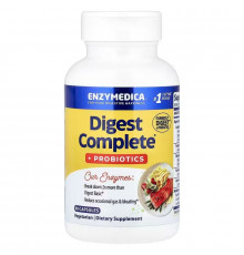 Ферменти і пробіотики, Digest + Probiotics, Enzymedica, 90 капсул