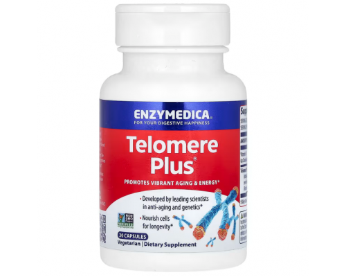 Захист теломер, Telomere Plus, Enzymedica, 30 капсул