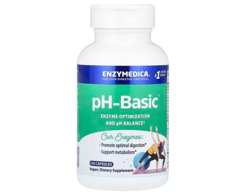Ферменти рН баланс, pH-Basic, Enzymedica, 120 капсул