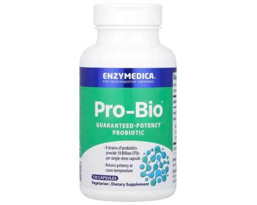 Пробіотик гарантованого дії, Guaranteed Potency Probiotic, Enzymedica, 120 капсул