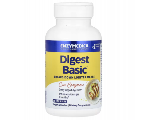 Ферменти для травлення, Essential Enzyme Formula, Enzymedica, 90 капсул