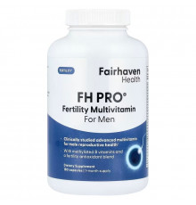 Репродуктивне здоров'я чоловіків, FH Pro for Men, Fairhaven Health, мультивітаміни, 180 капсул