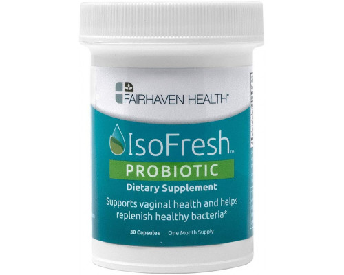Пробіотик для балансу в жіночому організмі, IsoFresh Probiotic for Feminine Balance, Fairhaven Health, 30 капсул