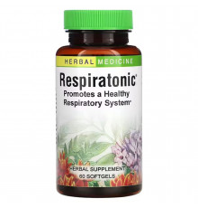 Тонік для легенів, Respiratonic, Herbs Etc., респіратонік, 60 м'яких таблеток