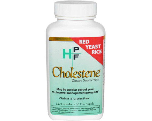Червоний дріжджовий рис, HPF, Cholestene, Healthy Origins, 120 капсул