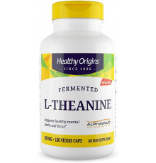 L-теанін, L-Theanine, Healthy Origins, 100 мг, 180 вегетаріанських капсул