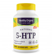5-НТР, 5-гідрокситриптофан, 5-HTP, Healthy Origins, 100 мг, 120 вегетаріанських капсул