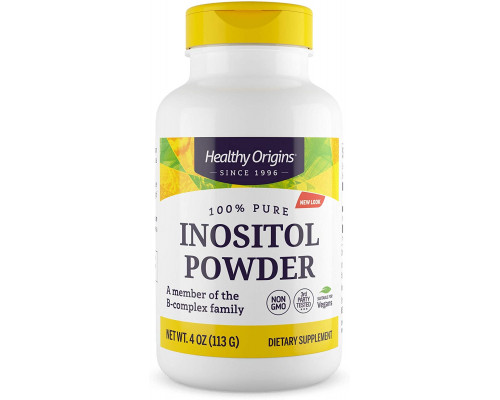Інозітол, Inositol Powder, Healthy Origins, порошок, 113.4 г