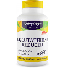 Глутатіон, L-Glutathione, Healthy Origins, Setria, знижений, 500 мг, 150 капсул