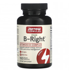 Вітаміни групи В комплекс, B-Right, Jarrow Formulas, 100 капсул