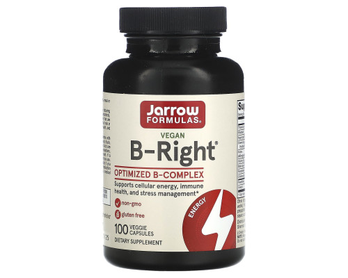 Вітаміни групи В комплекс, B-Right, Jarrow Formulas, 100 капсул