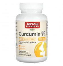 Куркумін, Curcumin 95, Jarrow Formulas, 500 мг, 120 капсул