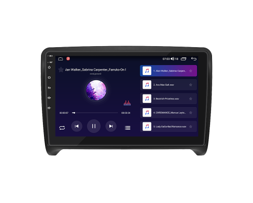 Штатная магнитола Lesko для Audi TTS II (8J) Рестайлинг 2010-2014 экран 9" 4/64Gb CarPlay 4G Wi-Fi GPS Prime
