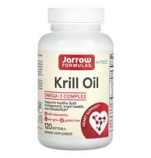 Масло криля, Krill Oil, Jarrow Formulas, 300 мг, 120 гелевих капсул