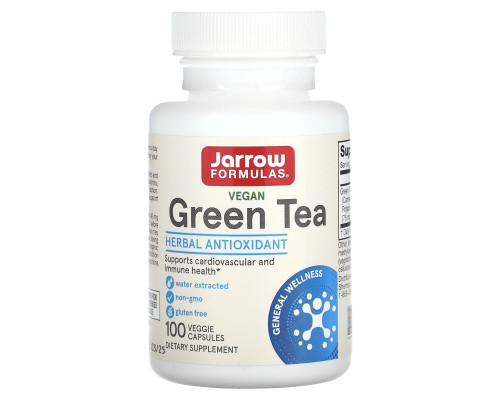 Зелений чай (Green Tea), Jarrow Formulas, 500 мг, 100 капсул