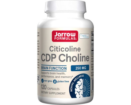 Цитиколін, Citicoline, Jarrow Formulas, 250 мг, 120 капсул