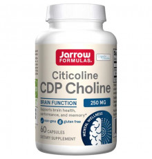 Цитиколін, Citicoline, CDP Choline, Jarrow Formulas, 250 мг, 60 кап.
