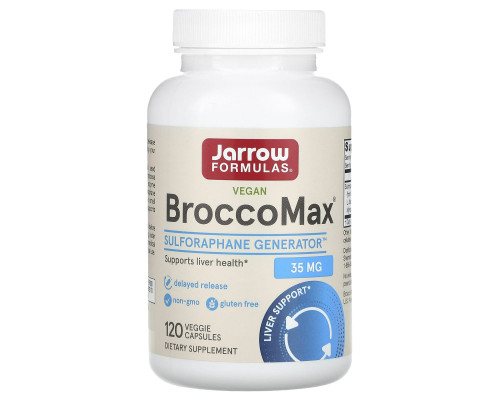 Екстракт броколі, BroccoMax, Jarrow Formulas, 120 рослинних капсул з відстроченим вивільненням