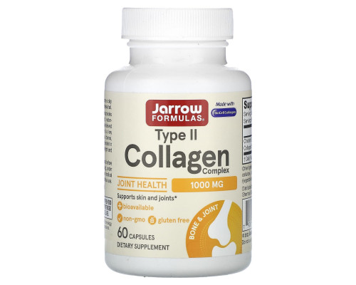 Колаген II типу, Type II Collagen, Jarrow Formulas, комплекс, 1000 мг, 60 капсул (500 мг у капсулі)