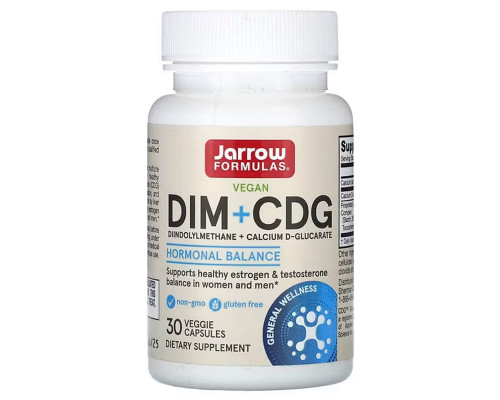 DIM + CDG детоксикація, Detoxification Formula, Jarrow Formulas, 30 капсул