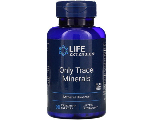 Мікроелементи, Minerals, Life Extension, 90 капсул