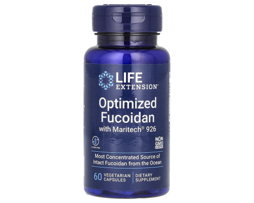 Фукоїдан оптимізований, Optimized Fucoidan with Maritech 926, Life Extension, 60 вегетаріанських капсул