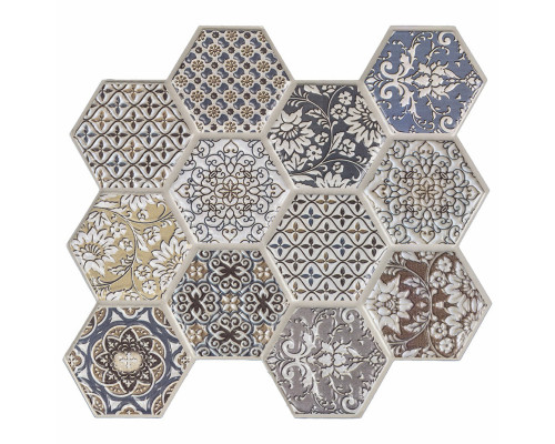 Декоративная ПВХ плитка на самоклейке 275х285х4мм Соты, цена за 1 шт. (СПП-504) SW-00000673