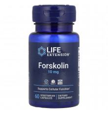 Форсколін, Forskolin, Life Extension, 10 мг, 60 вегетаріанських капсул