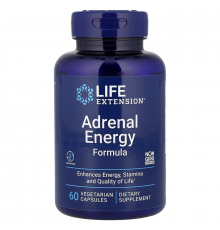 Підтримка наднирників, Adrenal Energy Formula, Life Extension, 60 вегетаріанських капсул
