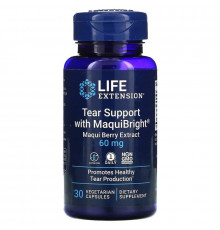 Захист очей, Tear Support, Life Extension, ягідний екстракт маки, 60 мг, 30 вегетаріанських капсул