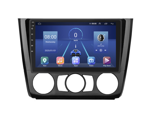 Штатная магнитола Lesko для BMW 1 серии I (E81/E82/E87/E88) 2004-2007 экран 9" 2/32Gb Wi-Fi GPS Base