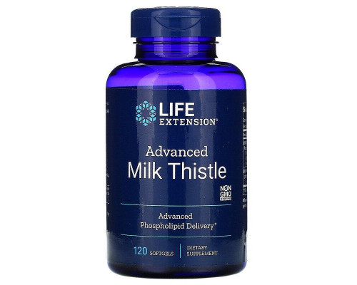 Розторопша, Milk Thistle, Life Extension, 120 капсул